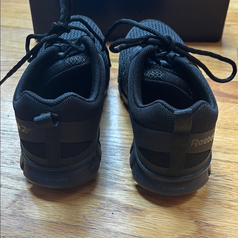 Reebok Black Sublite Cushion Work Shoes with Breathable Mesh women’s 7.5 - Picture 3 of 6